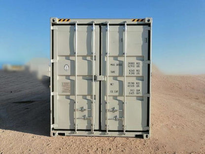 40 ft High Cube Multi-Door Storage Container and Skid